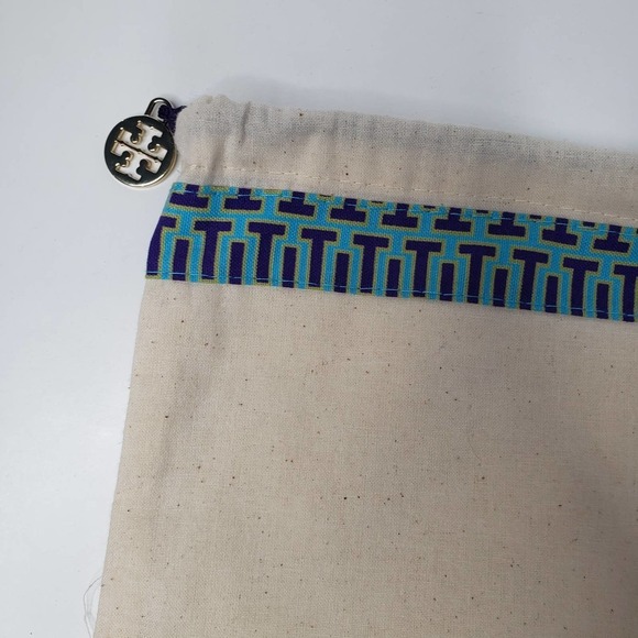 Tory Burch Shoe Dust Bag Natural Beige Cinch Drawstring Close Storage - Picture 4 of 7